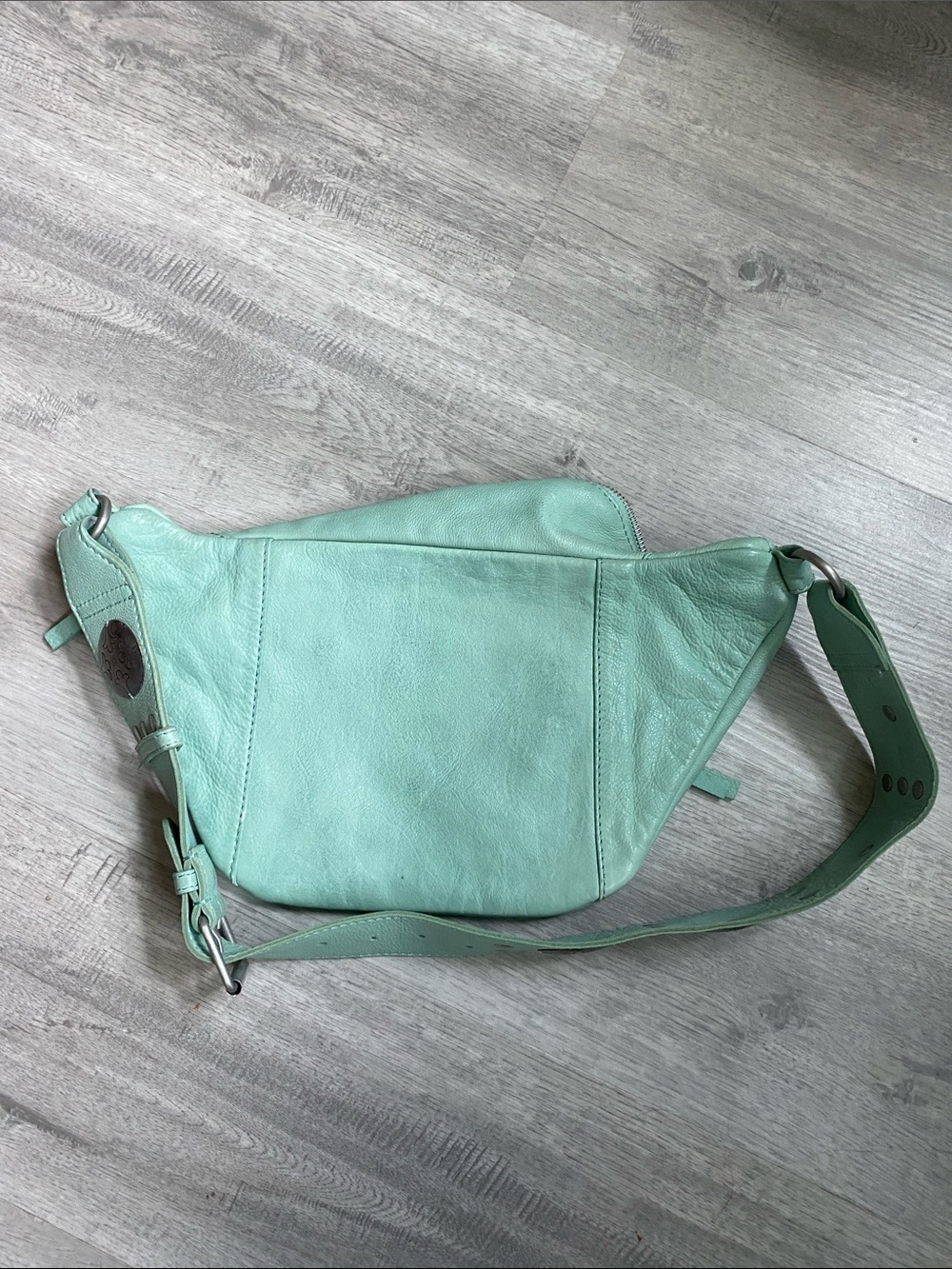 Free People Sea Green Wilder leather sling bag - Picture 5 of 5